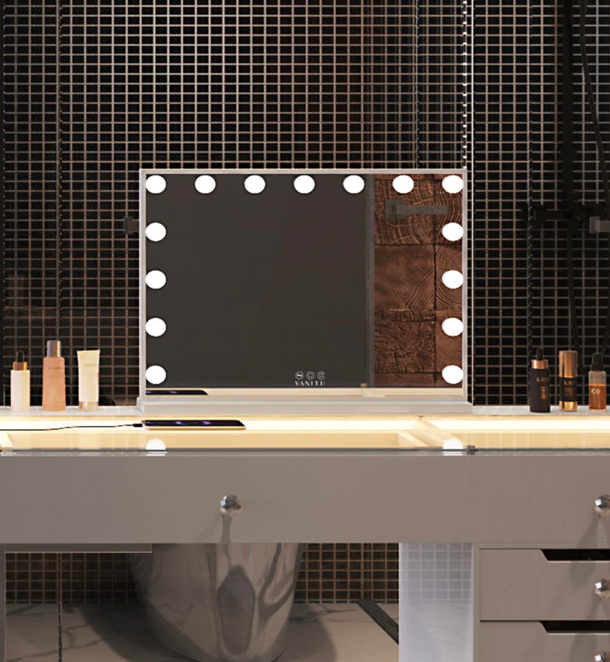 Miroir 15 ampoules Bluetooth