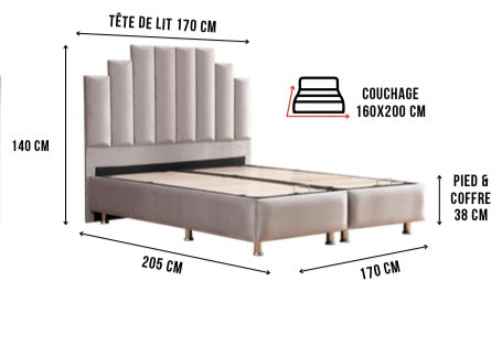 Lit coffre Natura