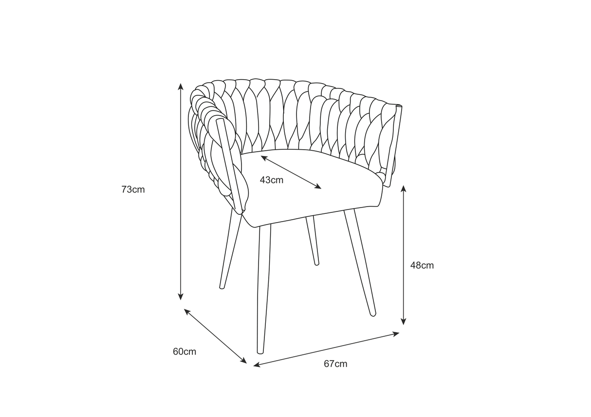 Chaise tresse