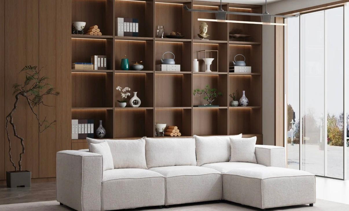 Canapé Élegance Chenille Modulable 4+1