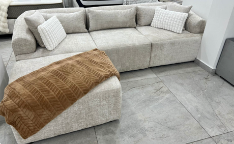 Canapé Mila tissu marbella crème