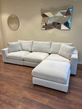 Canapé Julia Modulable Chenille 3+1 pouf